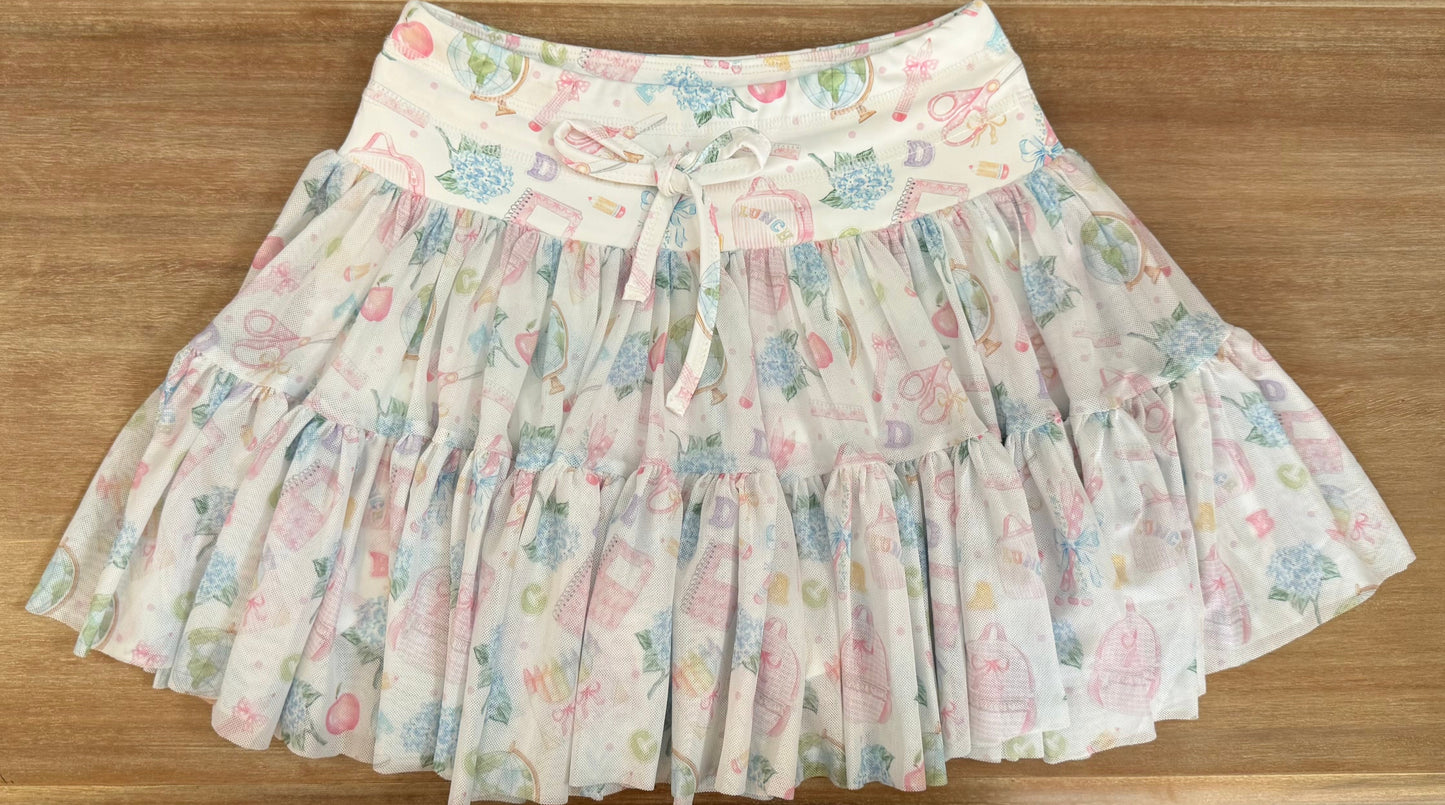 PREORDER Classroom Charm Tulle Skort