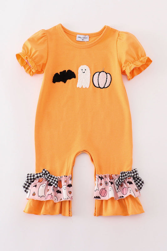 Halloween Ghost Pumpkin Romper