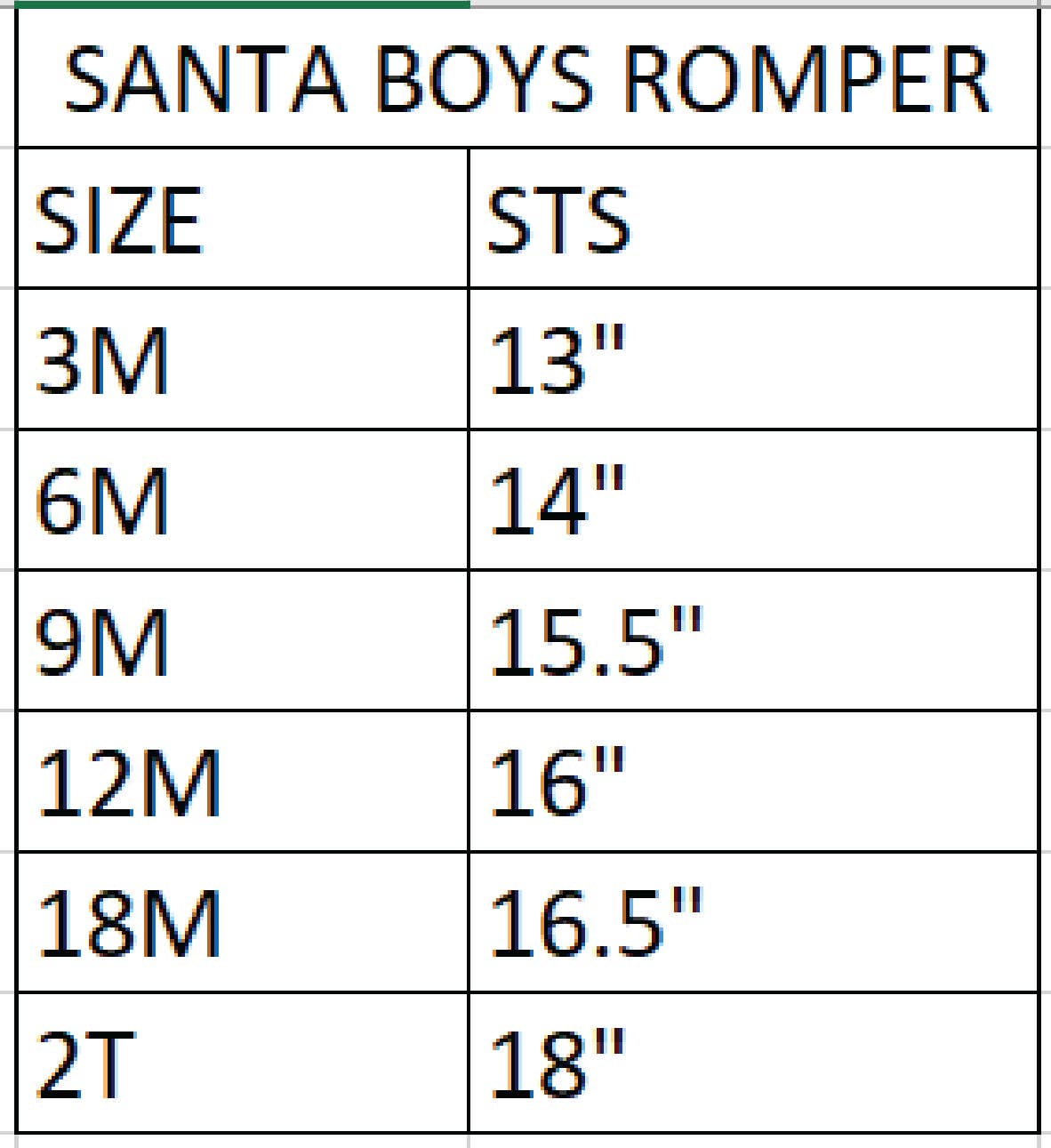 Boys Cookies For Santa Romper