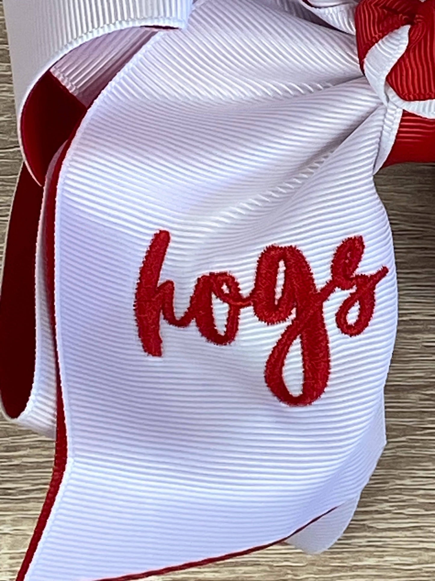 Double Layer School Spirit Hair Bows: Tigers