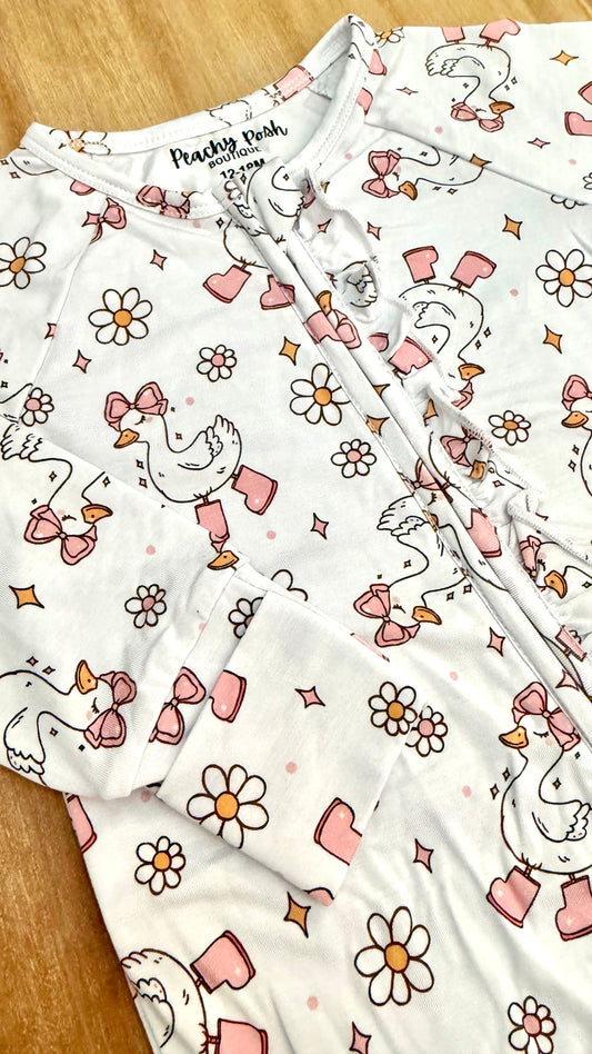 Silly Goose Bamboo Pajamas Romper