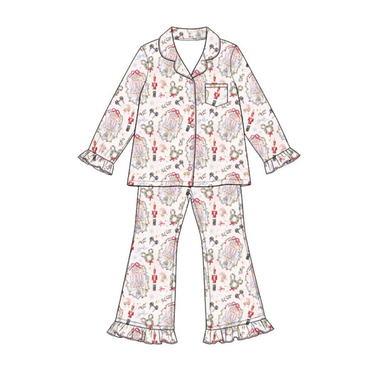 PREORDER Christmas Castle Adult Bamboo Pajama Set