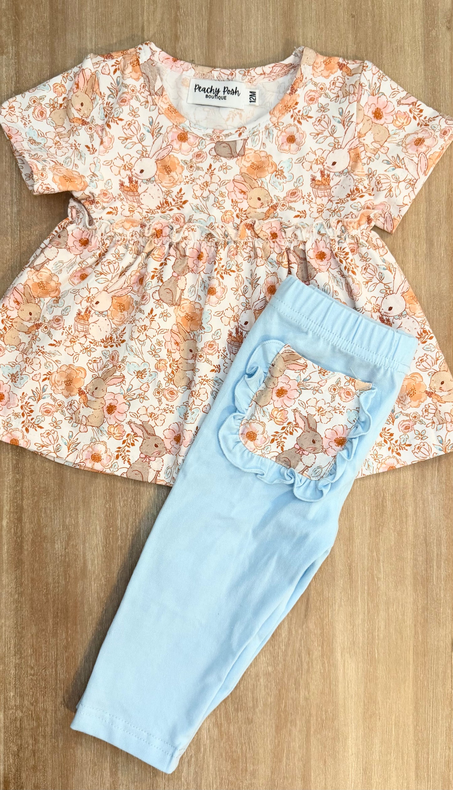 Easter Bunny Floral Set