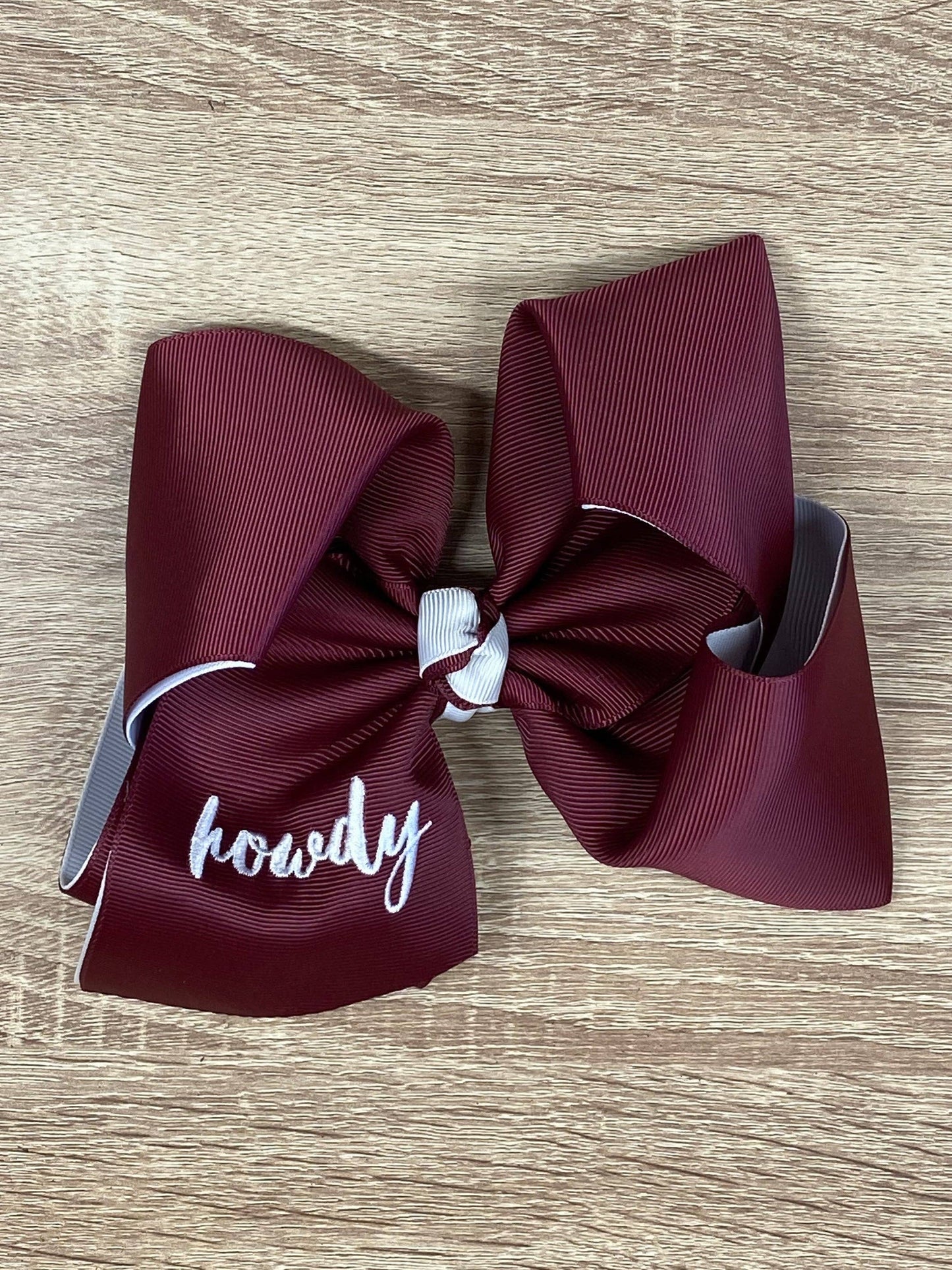 Double Layer School Spirit Hair Bows: Tigers
