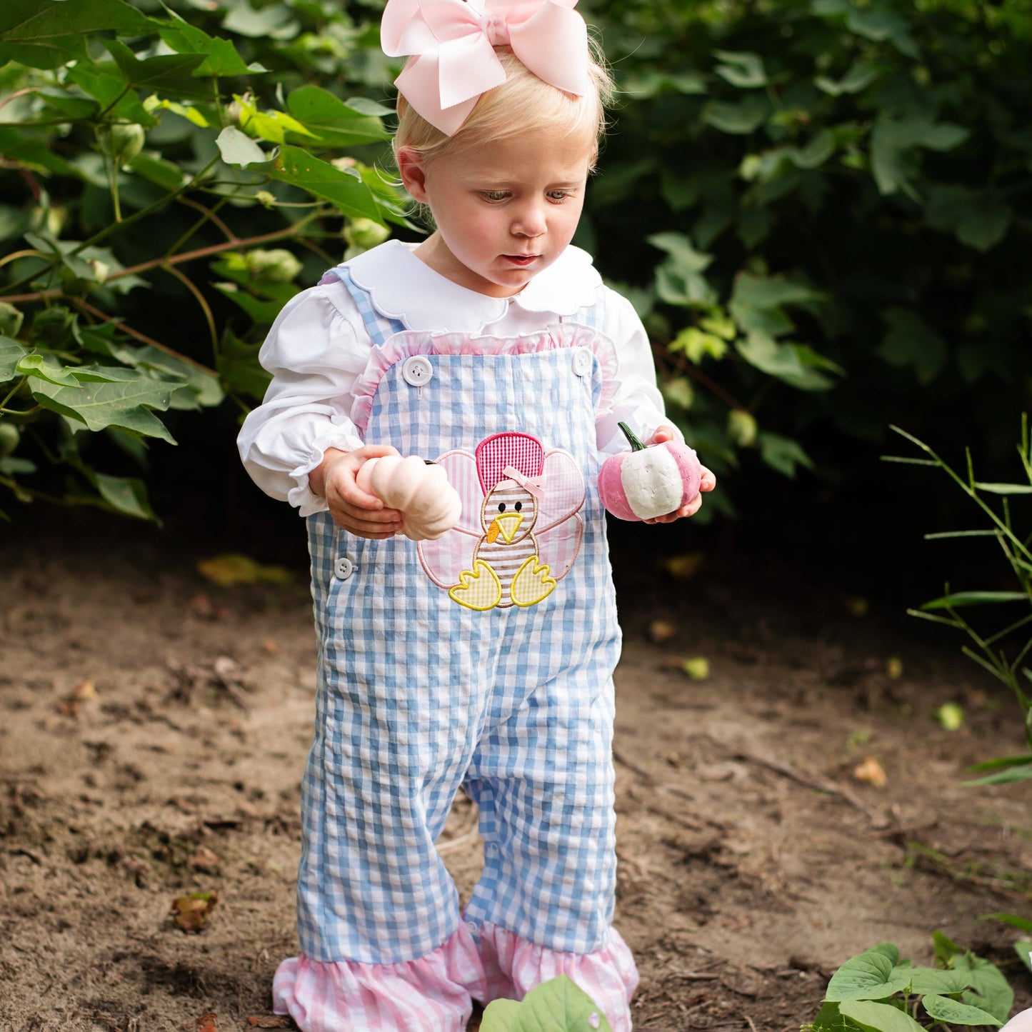 Girls Reversible Christmas / Thanksgiving Longall