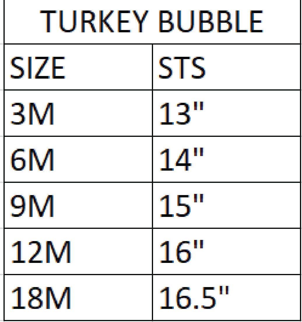 Thanksgiving Turkey Bubble