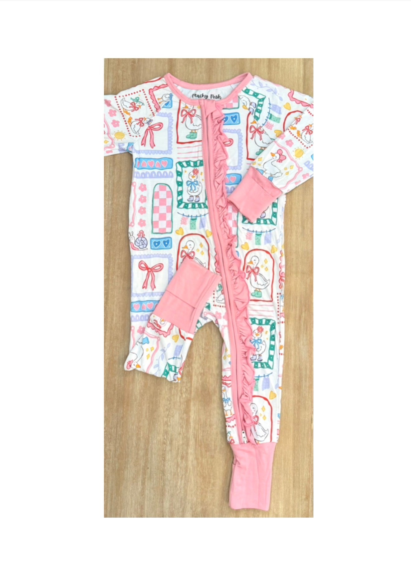 Goose on the Loose Bamboo Romper