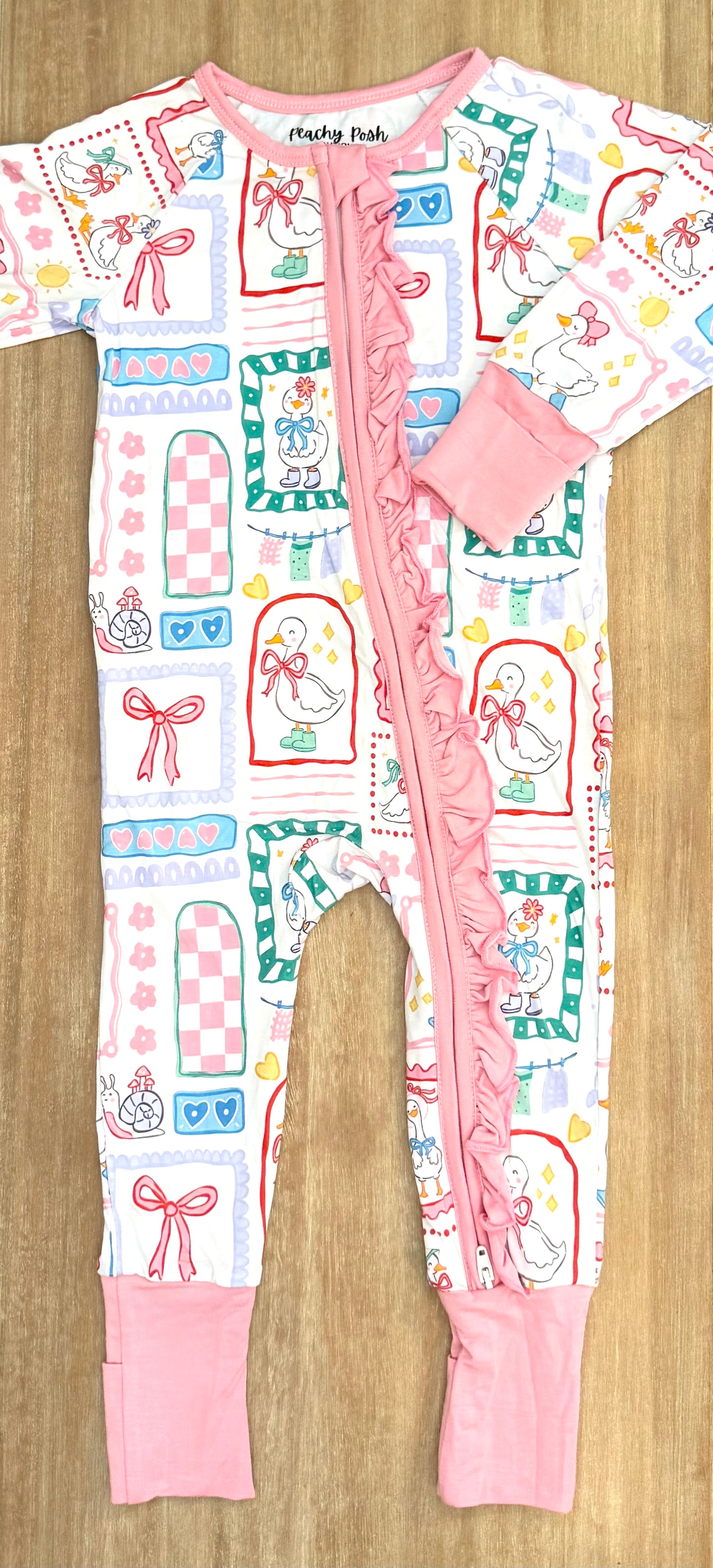 Goose on the Loose Bamboo Romper
