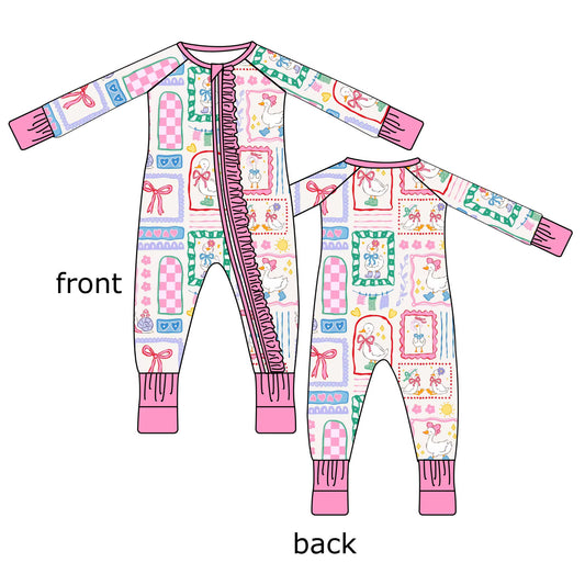 PREORDER Goose on the Loose Bamboo Romper