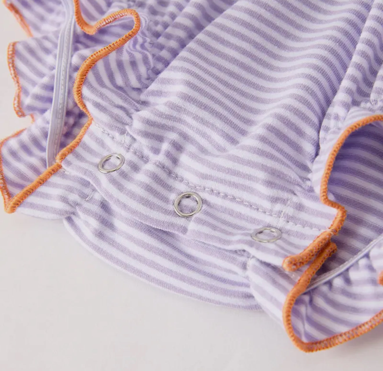 Pumpkins & Purple Bows Romper