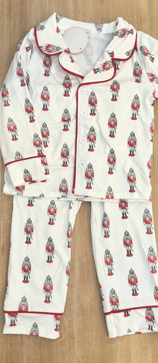 Red Nutcracker Boys Pajama Set