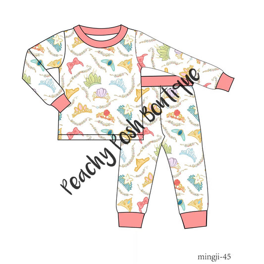 Friendship Crowns Bamboo Pajamas Set