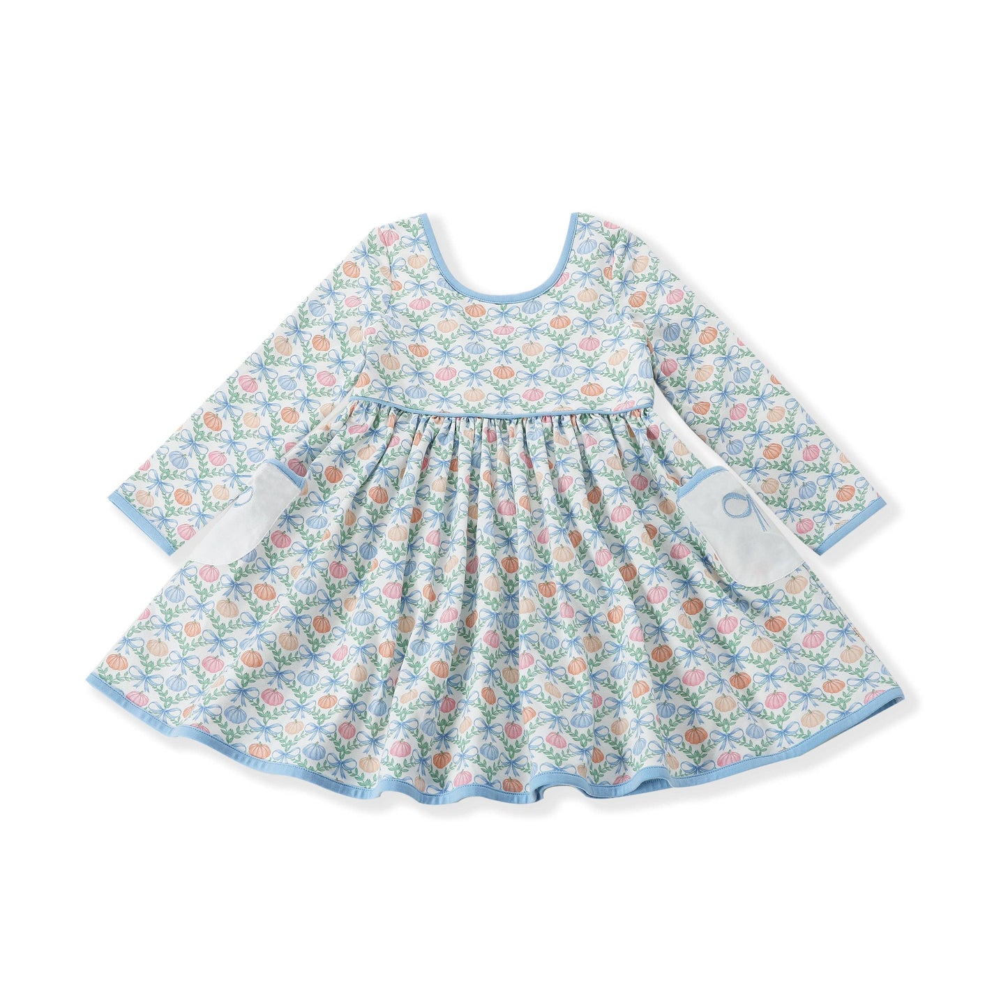 Pumpkin Patch Bows Pocket Dress