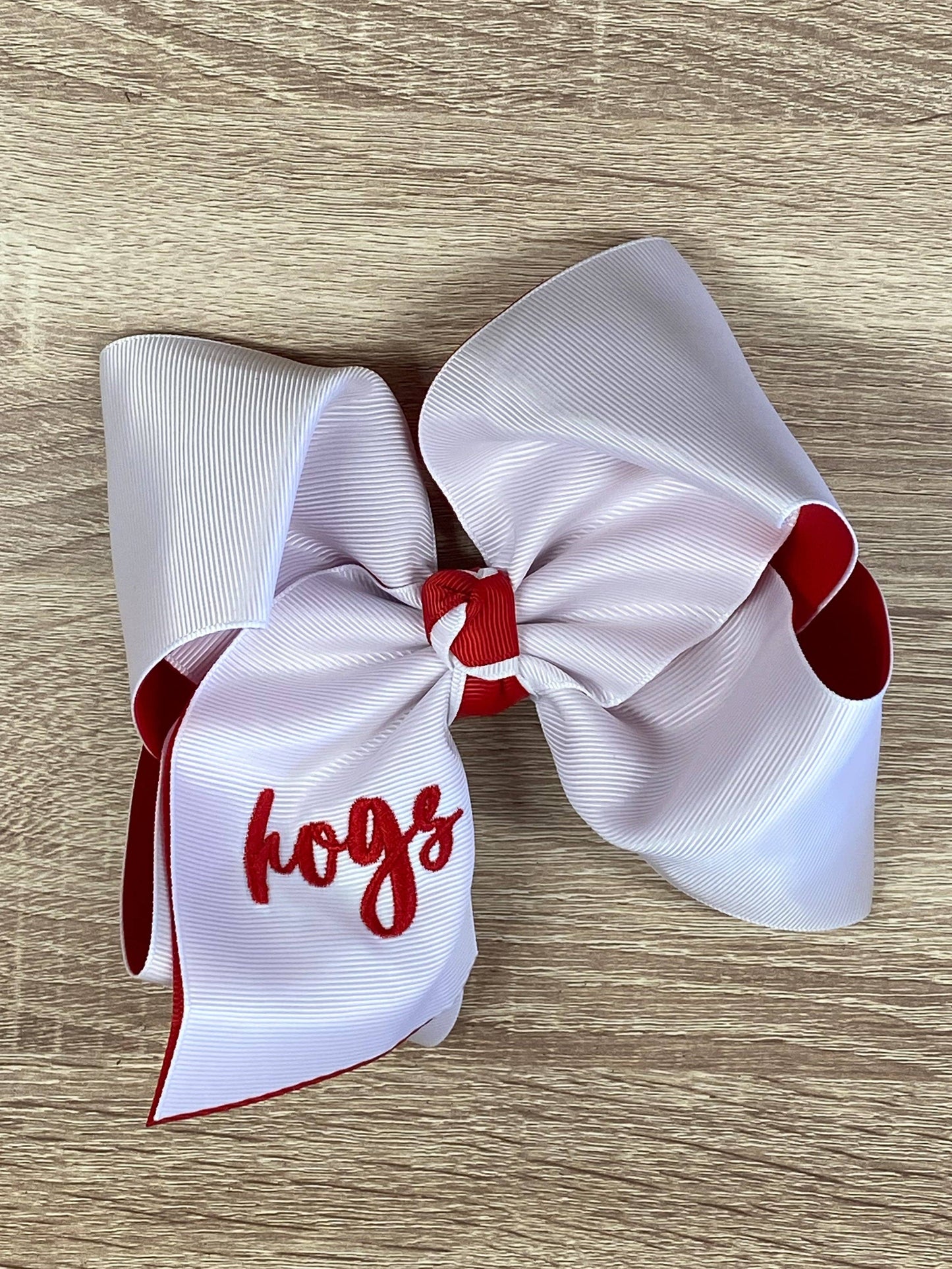 Double Layer School Spirit Hair Bows: Tigers