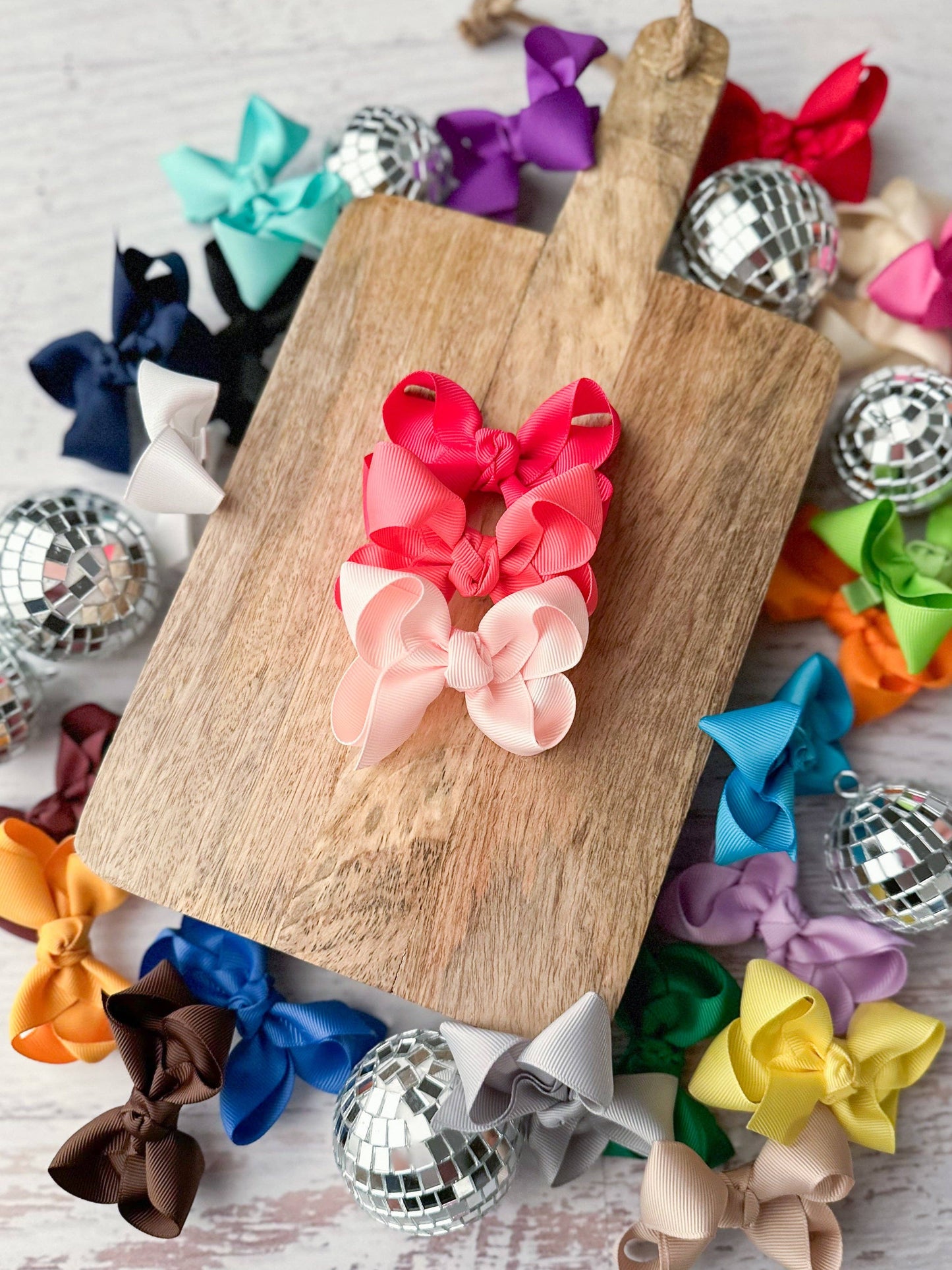 Original Grosgrain Hair Bow: Silver